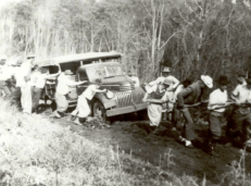 Caravana de compradores de terras - 1950
